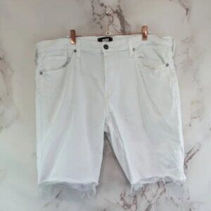 Paige Shorts Mens 38 White Federal Iced Frost Denim Jean Jhorts Cut Off Bermuda